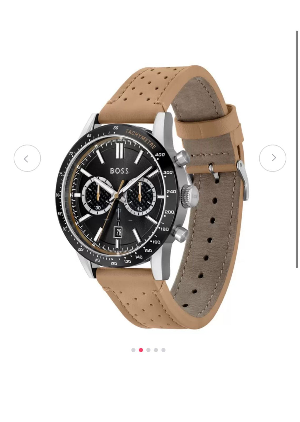 Bos’s Men’s Premium Leather Chronograph Watch – Blue Dial | Office Wear