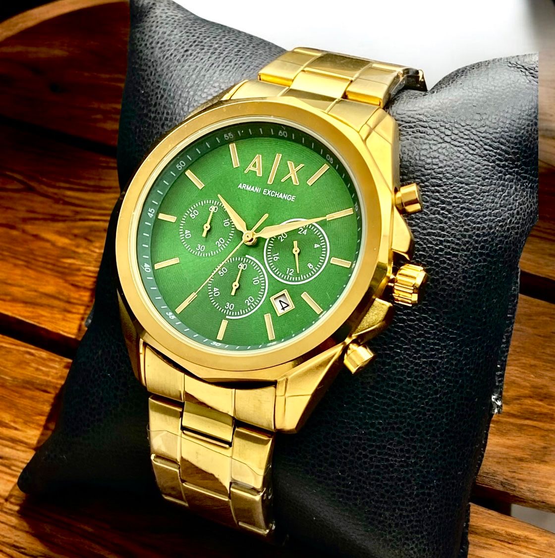 Gold Chronograph Men’s Watch – Premium Steel Belt | All Working