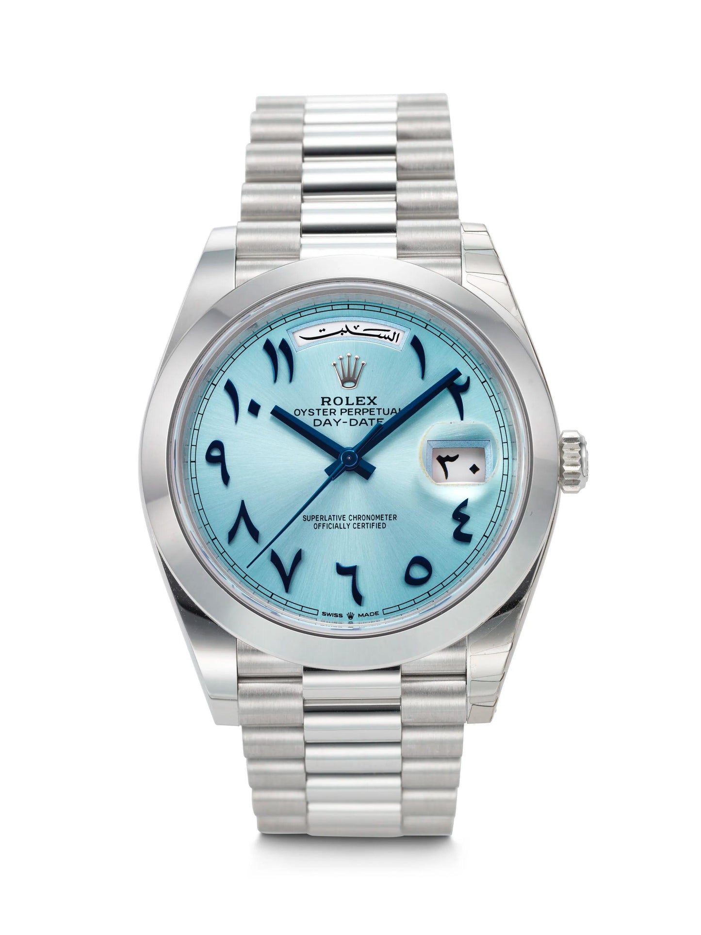 Day-Date 40 40mm Ice Blue Arabic Dial