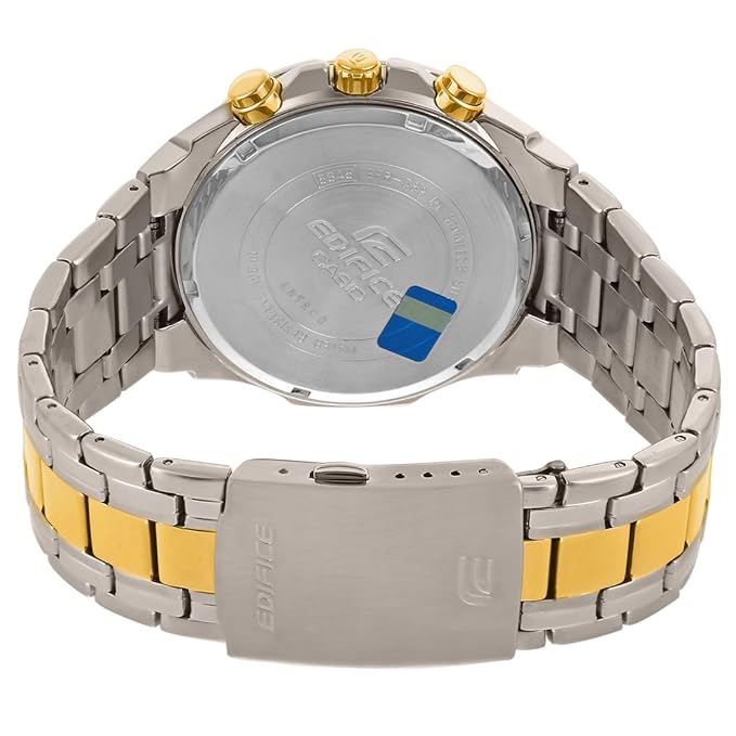 EX188 Chronograph Men's Watch – Dual Tone Steel, Black Dial, 100M Water Resistant